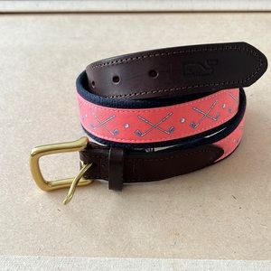 Men's Vineyard Vines Golf Canvas Belt Size 32 New without tags!